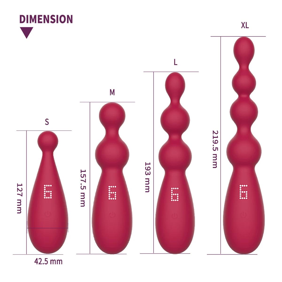 GINYA Process Design Digital Display Function Vibrating Anal Plug Sex Toy gallery image 4