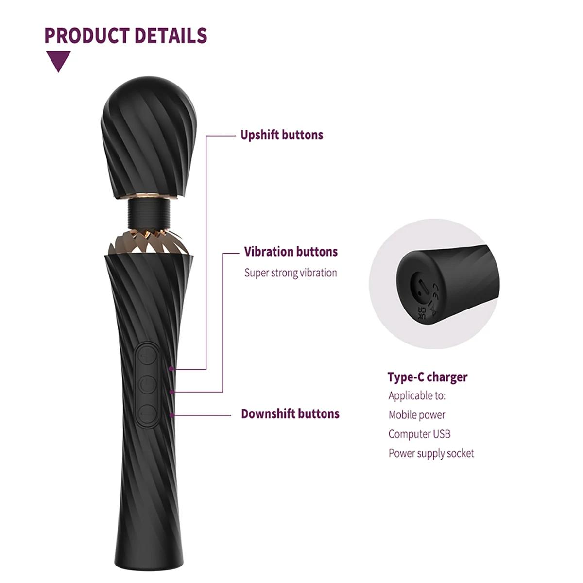 Wand Massager Manufacturer | GINYA CH04018 gallery image 6