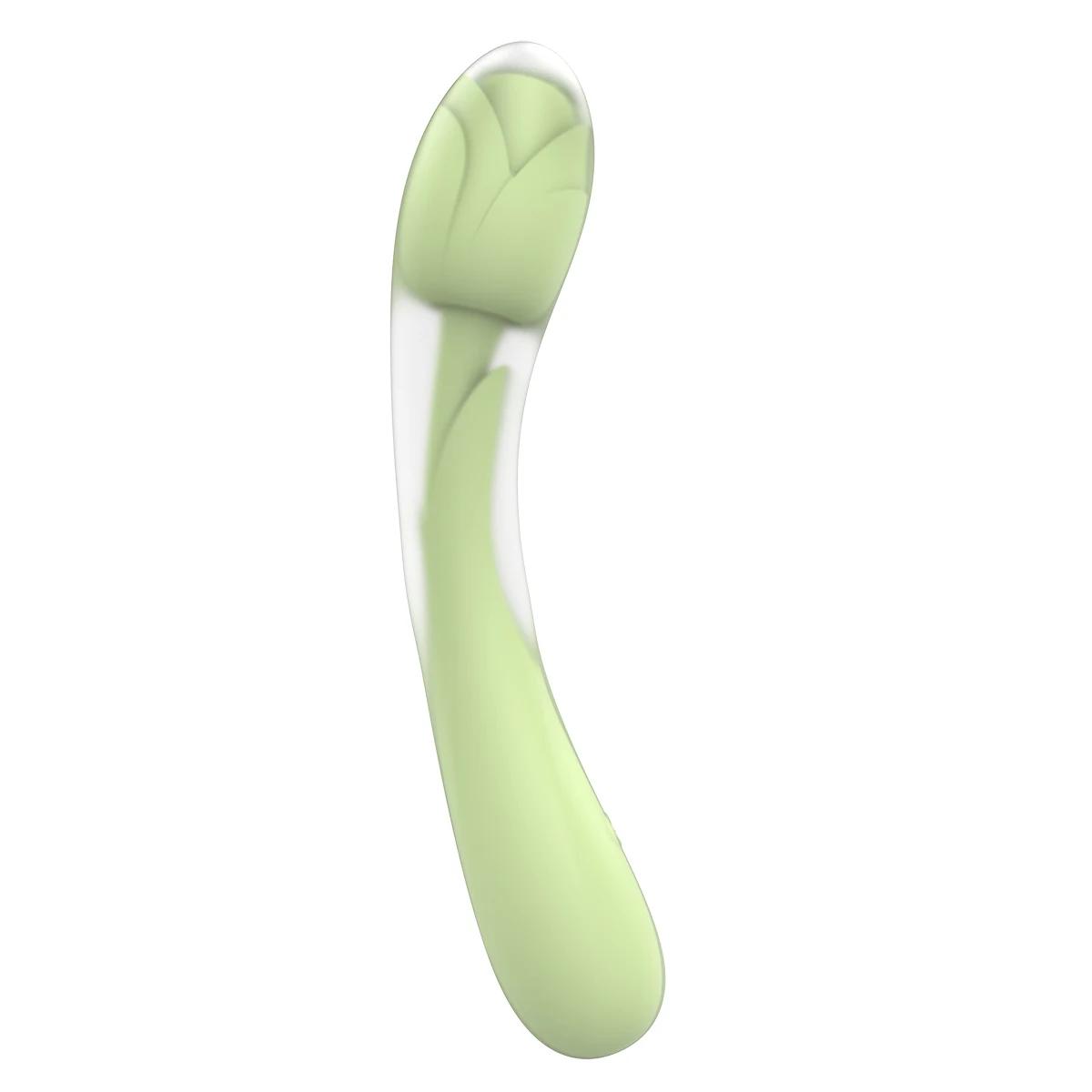GINYA Dual-Layer Liquid Silicone Massager G-Spot Rose Vibrator gallery image 3