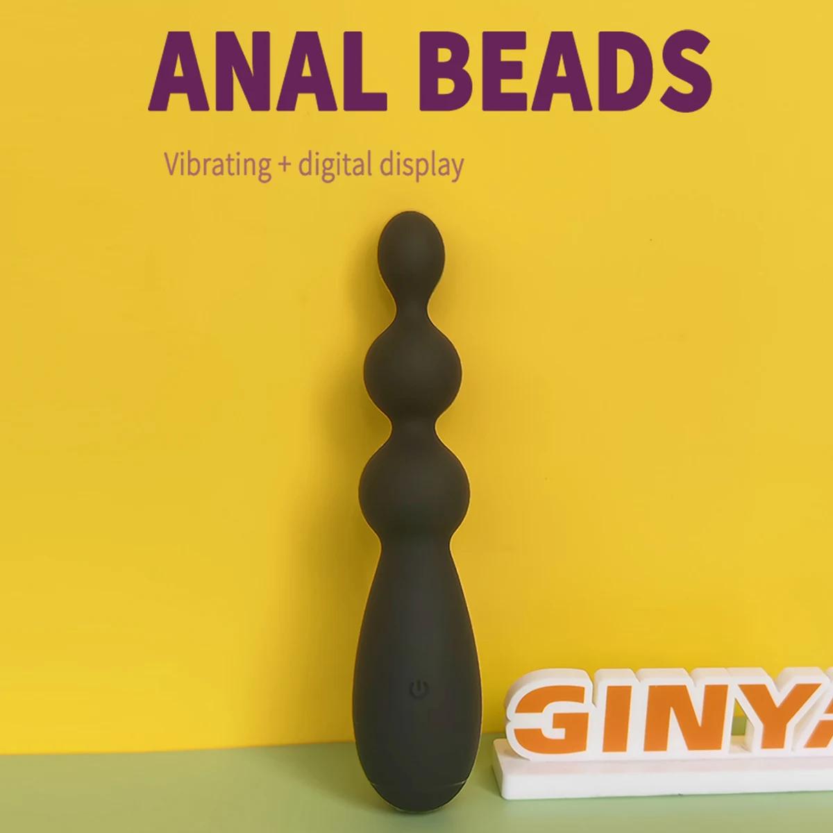 GINYA Process Design Digital Display Function Vibrating Anal Plug Sex Toy gallery image 1