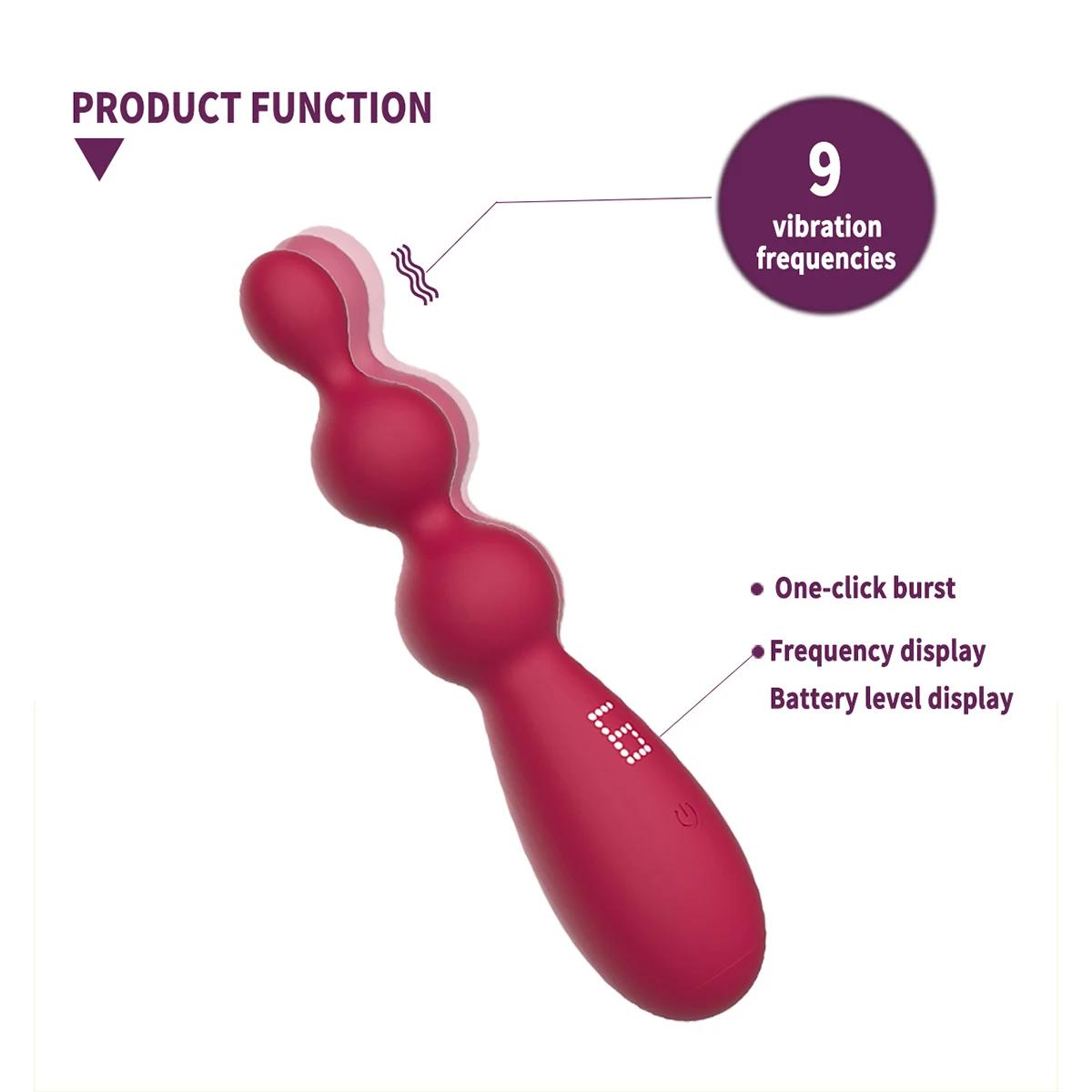 GINYA Process Design Digital Display Function Vibrating Anal Plug Sex Toy gallery image 5
