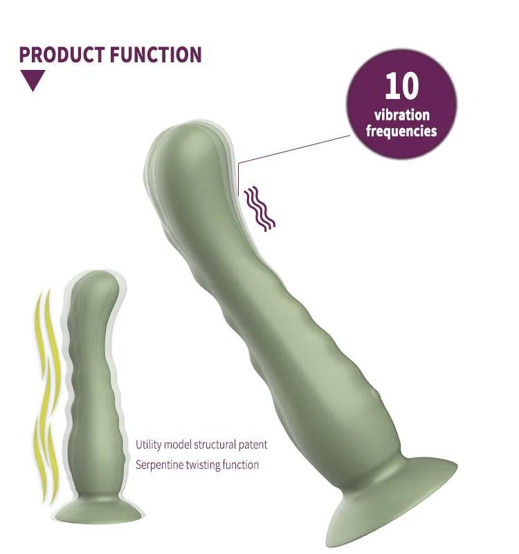 GINYA New Patent Liquid Silicone Vibrator for Women Snake Twisting Motion gallery image 4