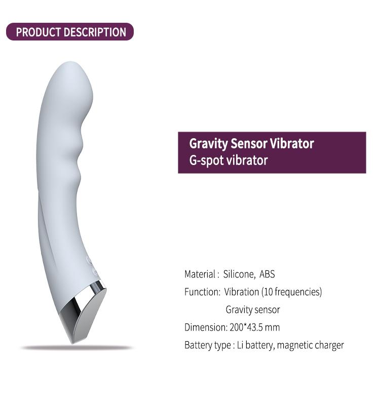 GINYA 2024 New Design Female Gravity Sensor G-spot Vibrator — CH01288 gallery image 2