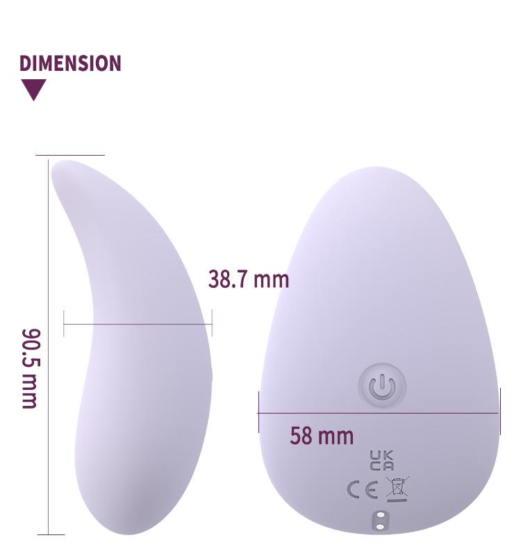 GINYA New Design Gradient Color Liquid Silicone Clitoral Vibrator — CH01316 gallery image 3