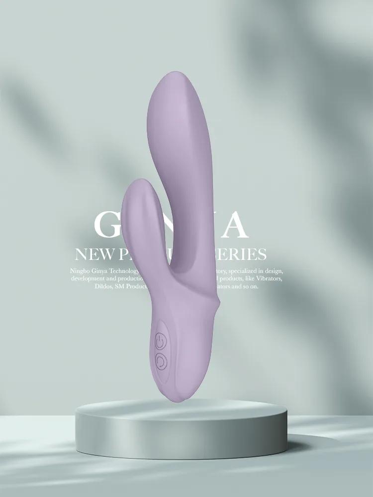 GINYA Liquid Silicone Rabbit Vibrator CH03066 gallery image 1