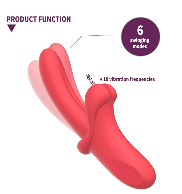 GINYA G-spot Vibrators Female Swinging Vibrating Massager Clitoral Slapping Stimulating Vibrator gallery image 4