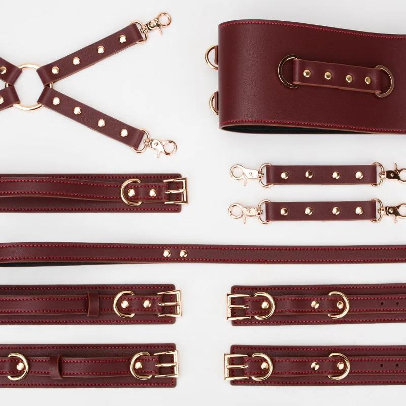 GINYA SM Leather Restraint Belt Set CH21007 gallery image 1