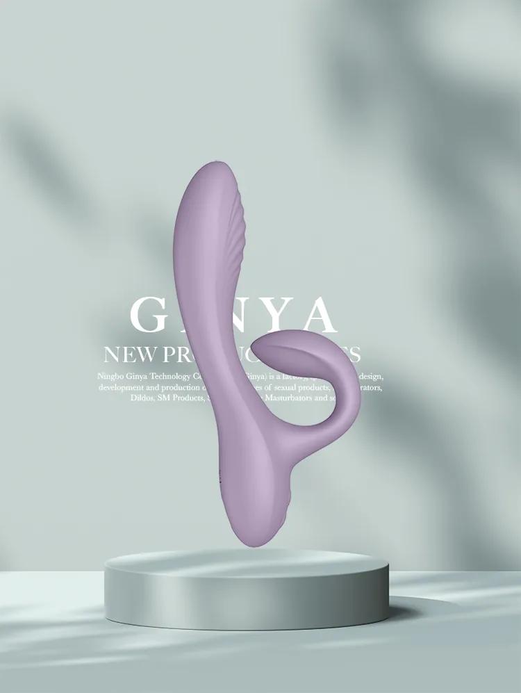 GINYA Liquid Silicone Rabbit Vibrator CH03067 — CH03067 gallery image 1