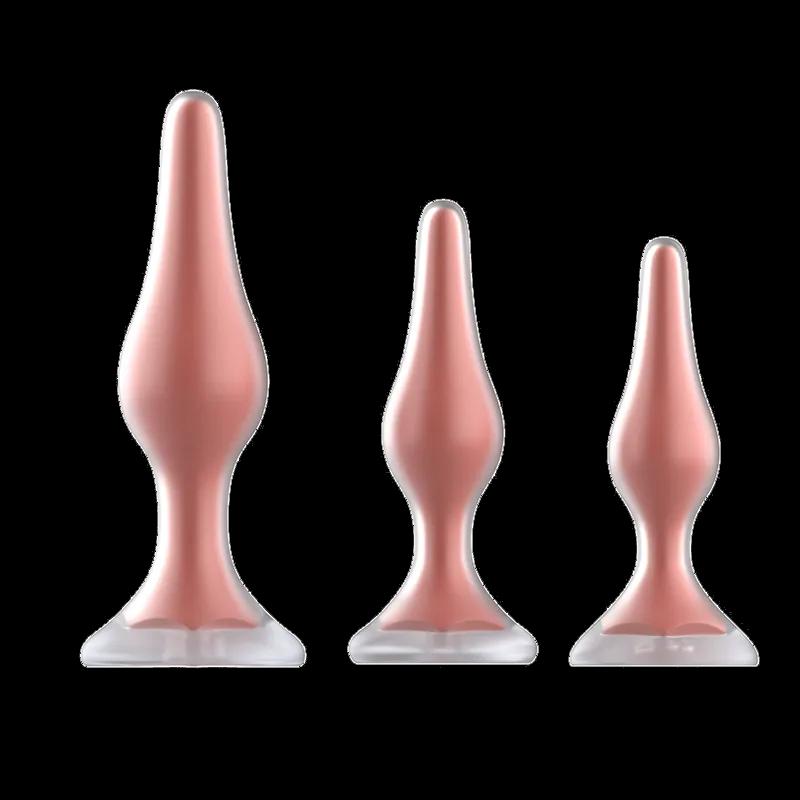 GINYA OEM ODM Dual Layer Liquid Silicone Vibrating Anal Plug — CH09005 main image