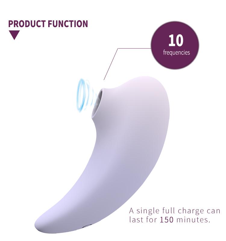 GINYA New Liquid Silicone Clitoral Sucking Stimulator Breast Massager — CH01317 gallery image 4