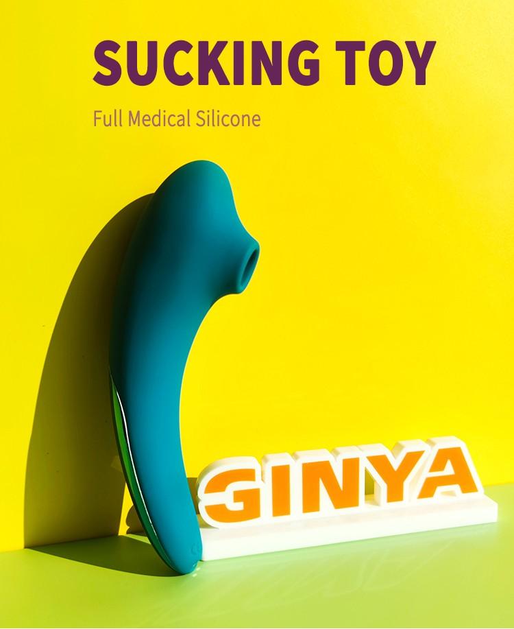 GINYA New Patented Design Women's Suction Vibrator Sex Toy CH05088 gallery image 1