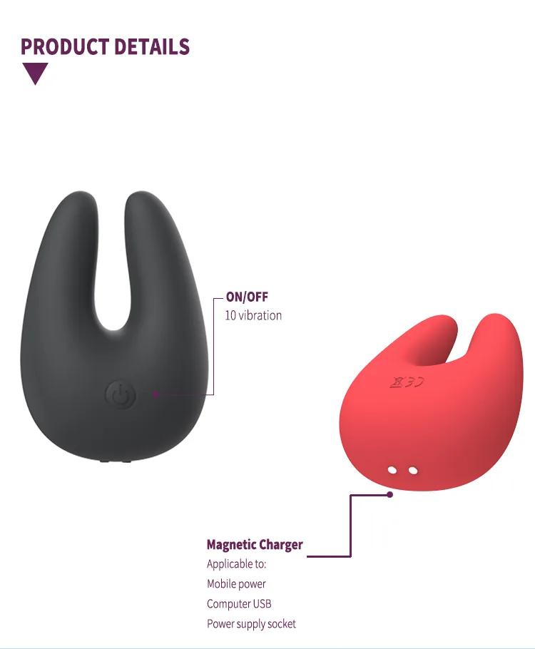 GINYA New Design Gradient Color Liquid Silicone Dual Vibrator gallery image 6