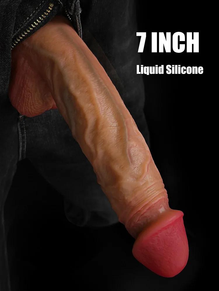 GINYA Super Realistic Liquid Silicone Dildos CH19083 gallery image 1