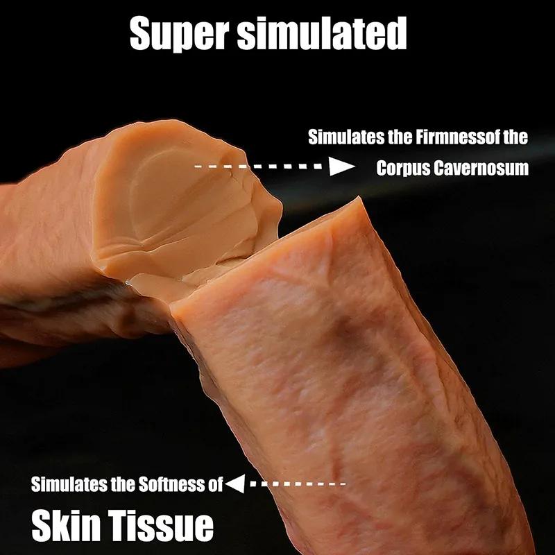 GINYA Super Realistic Liquid Silicone Dildos CH19083 gallery image 3