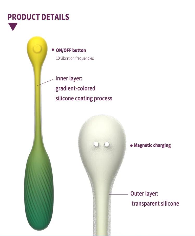 GINYA Female Vaginal Stimulation Adult Sex Toy Dual Layer Silicone Love Egg gallery image 6