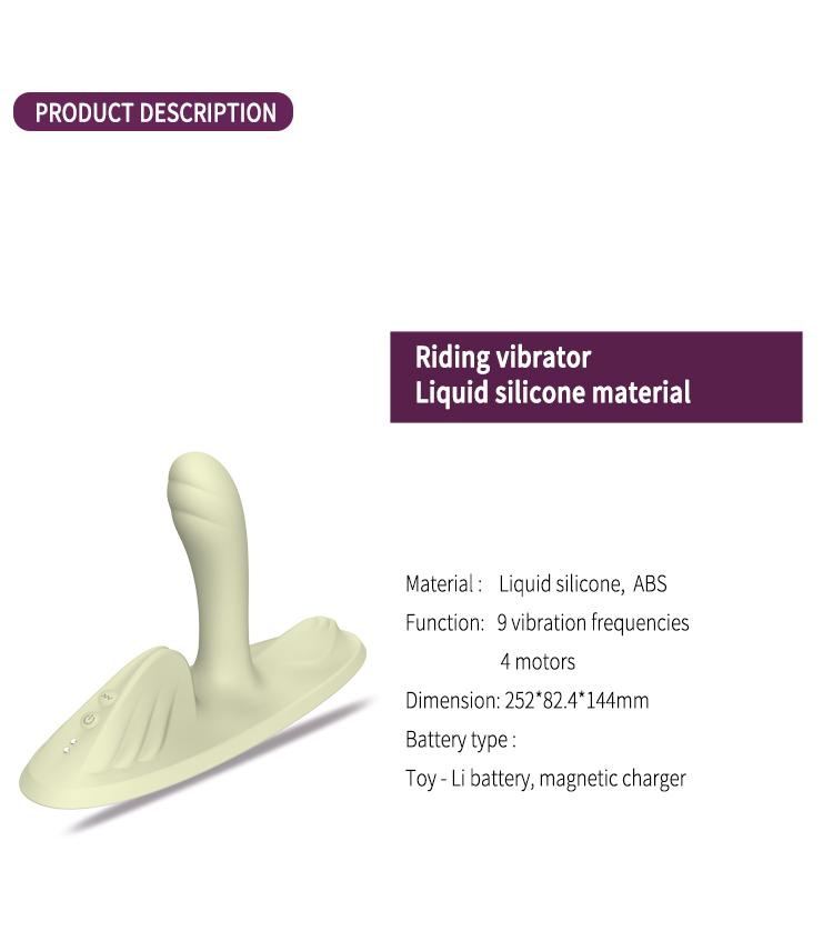 GINYA liquid silicone Riding vibrator sex toy — CH01144 gallery image 2