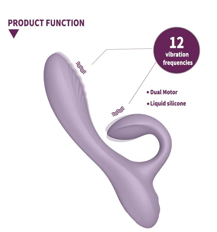 GINYA Liquid Silicone Rabbit Vibrator CH03067 — CH03067 gallery image 3