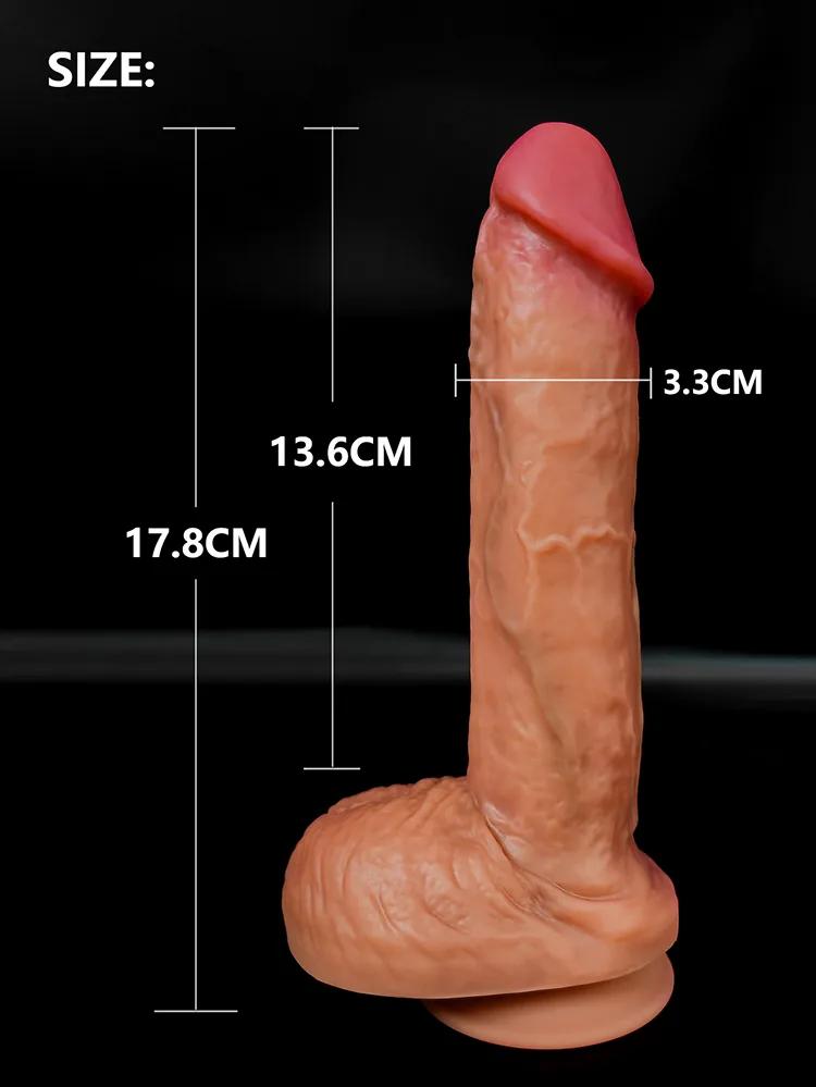 GINYA Super Realistic Liquid Silicone Dildos CH19085 gallery image 3