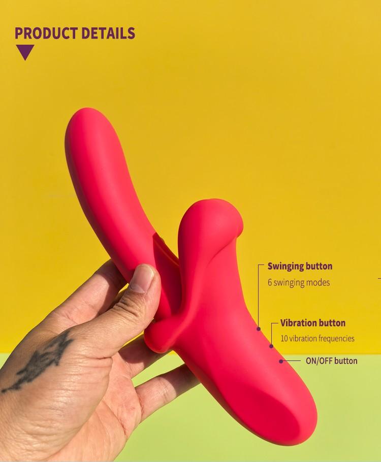 GINYA G-spot Vibrators Female Swinging Vibrating Massager Clitoral Slapping Stimulating Vibrator gallery image 6