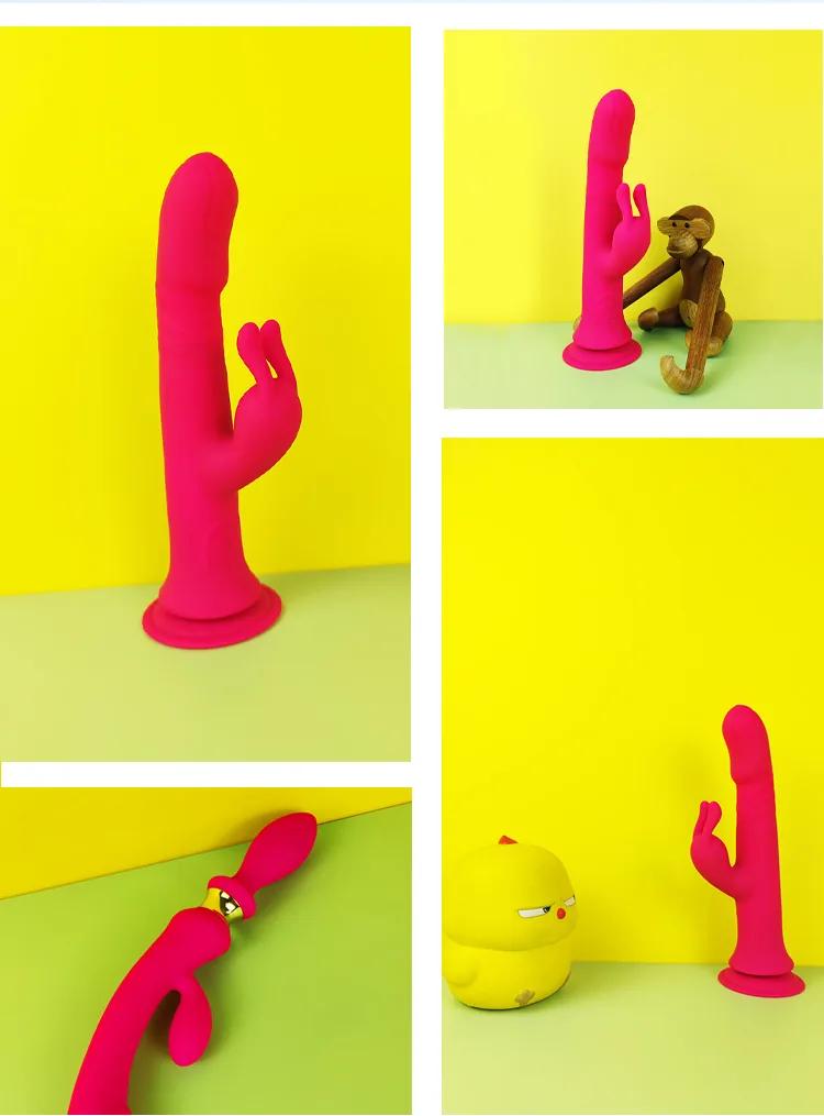 GINYA Rabbit Vibrator with Suction Cup Base CH03043 gallery image 5