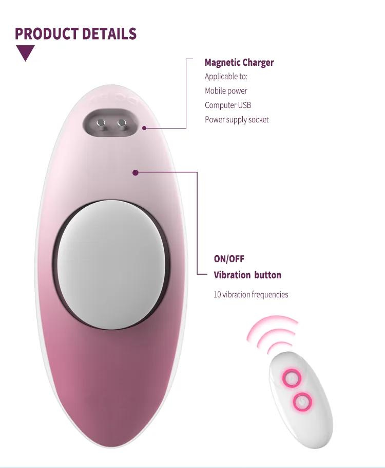 GINYA Female Wearable Panty Vibrator APP Controlled Clitoral Stimulator Massager gallery image 6