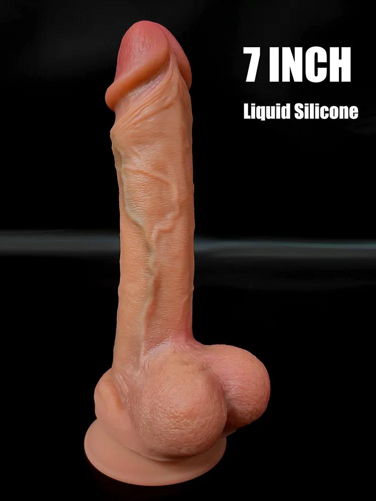 GINYA Super Realistic Liquid Silicone Dildos CH19095 gallery image 1