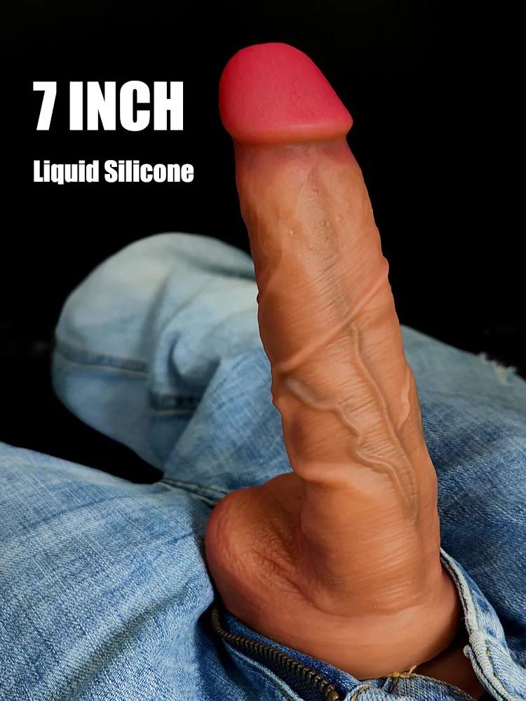 GINYA Super Realistic Liquid Silicone Dildos CH19089 gallery image 1