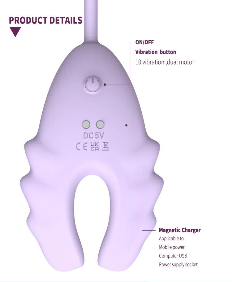 GINYA New Soft Silicone Wearable Female Sex Toys Panty Vibrator Sex Toy gallery image 6