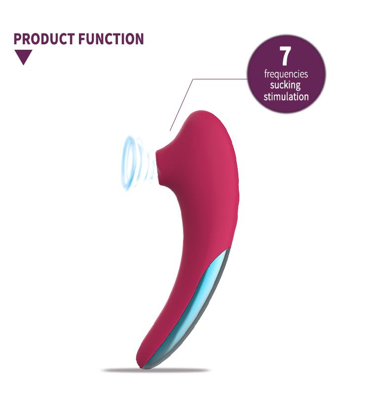 GINYA New Patented Design Women's Suction Vibrator Sex Toy CH05088 gallery image 3