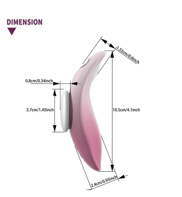 GINYA Female Wearable Panty Vibrator APP Controlled Clitoral Stimulator Massager gallery image 3