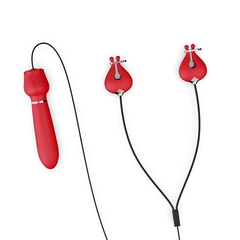 GINYA New Rose Vibrator Breast Clamp Vibrators main image