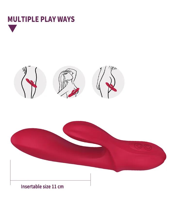 GINYA Liquid Silicone Rabbit Vibrator CH03066 gallery image 4