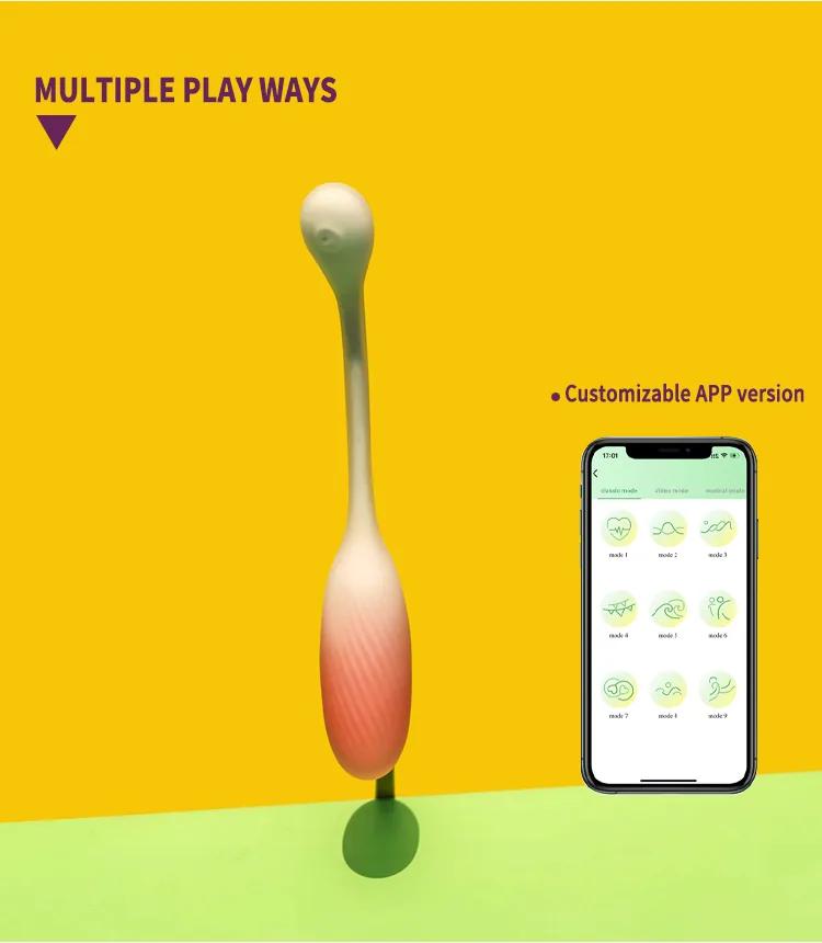 GINYA Female Vaginal Stimulation Adult Sex Toy Dual Layer Silicone Love Egg gallery image 5