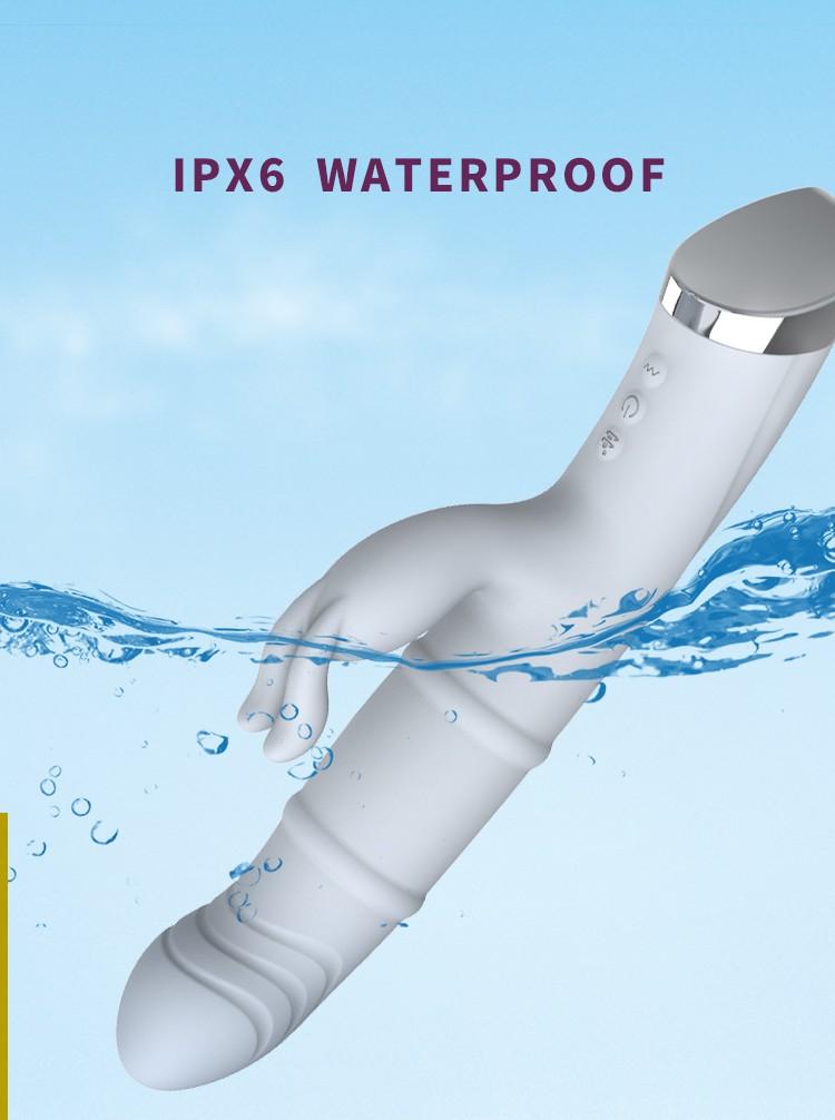 GINYA New Design Gravity Sensor Squirming Rotating Rabbit Vibrator CH01285 gallery image 6