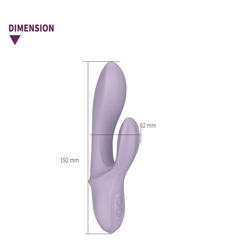 GINYA Liquid Silicone Rabbit Vibrator CH03066 gallery image 2