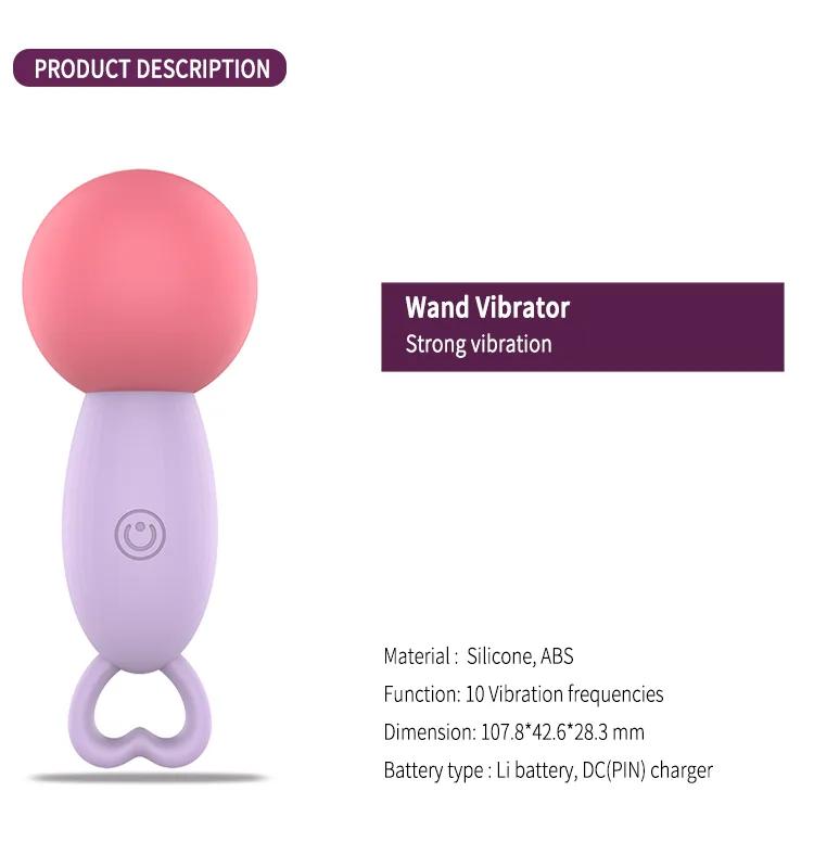 GINYA New Cute Mini AV Wand Vibrator gallery image 2