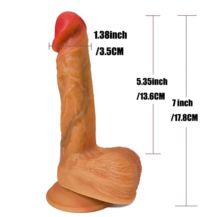 GINYA Super Realistic Liquid Silicone Dildos CH19083 gallery image 4
