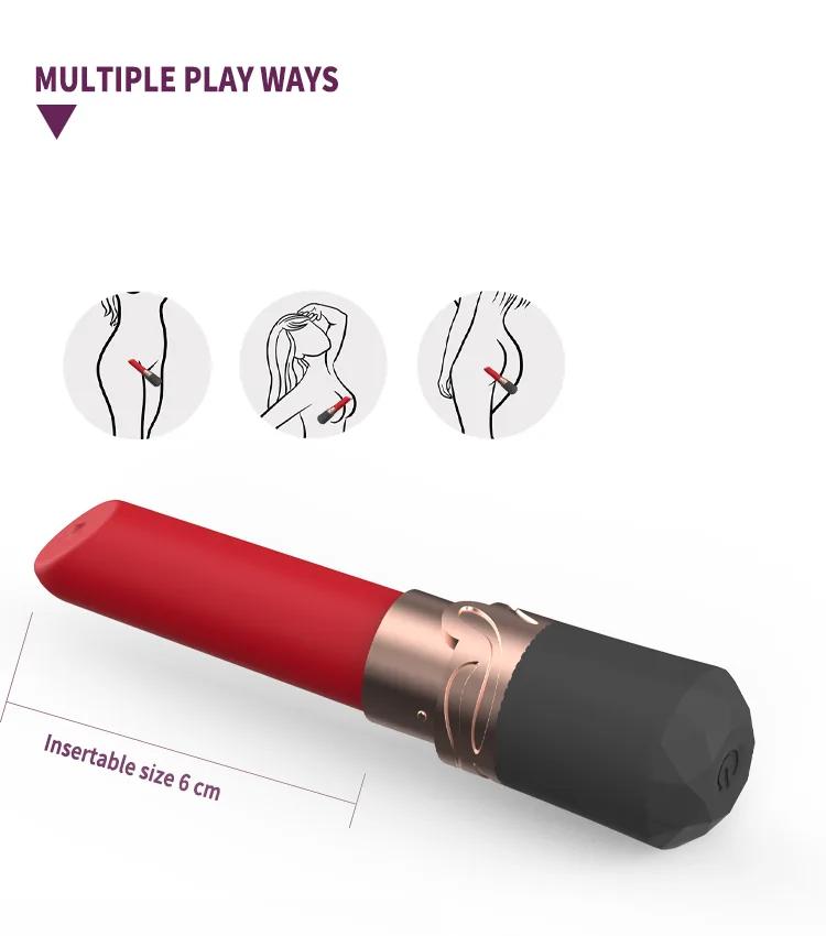 GINYA Rechargeable Lipstick Vibrator CH06008 gallery image 4