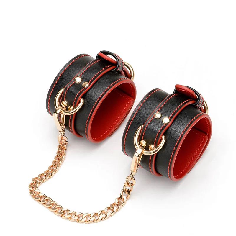 GINYA SM Leather Handcuffs CH21013 main image