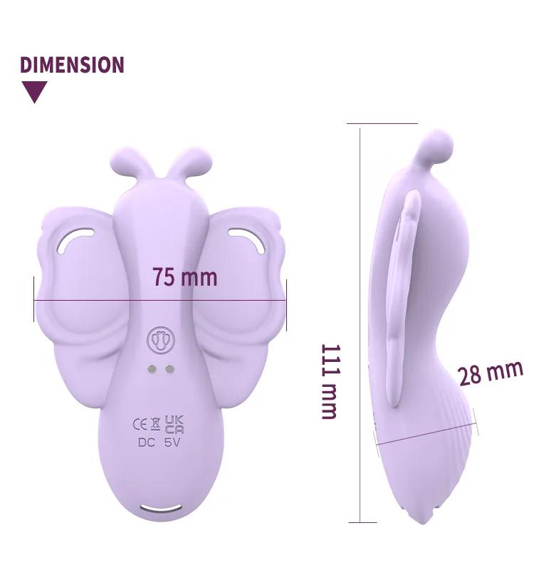 GINYA Female Wearable Thong Panty Vibrator APP Controlled Clitoral Stimulator gallery image 3