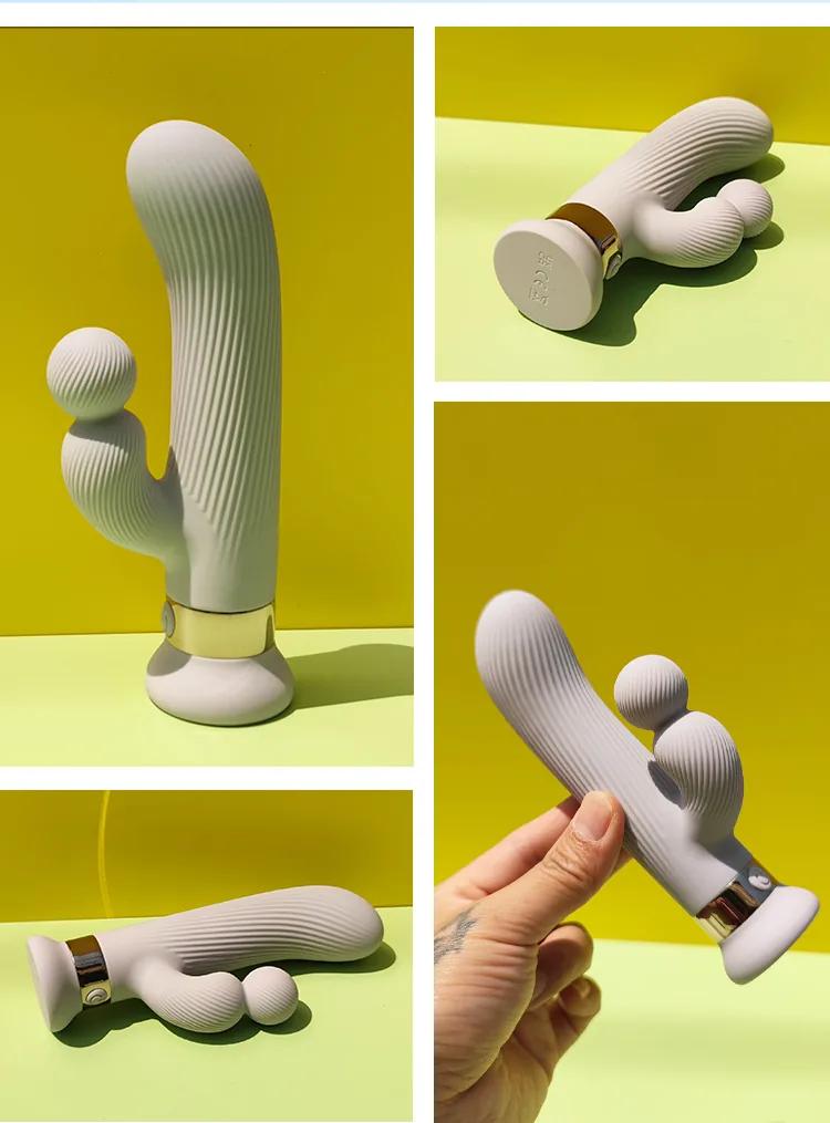 GINYA 2024 New Stripe Design Cute Mini Rabbit Vibrator gallery image 6