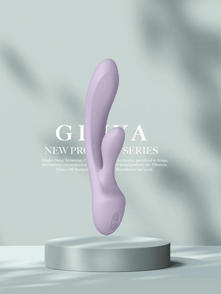 GINYA Liquid Silicone Rabbit Vibrator CH03065 gallery image 1