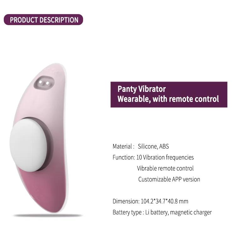 GINYA Female Wearable Panty Vibrator APP Controlled Clitoral Stimulator Massager gallery image 2