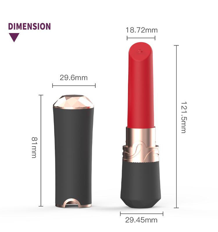 GINYA Rechargeable Lipstick Vibrator CH06008 gallery image 2