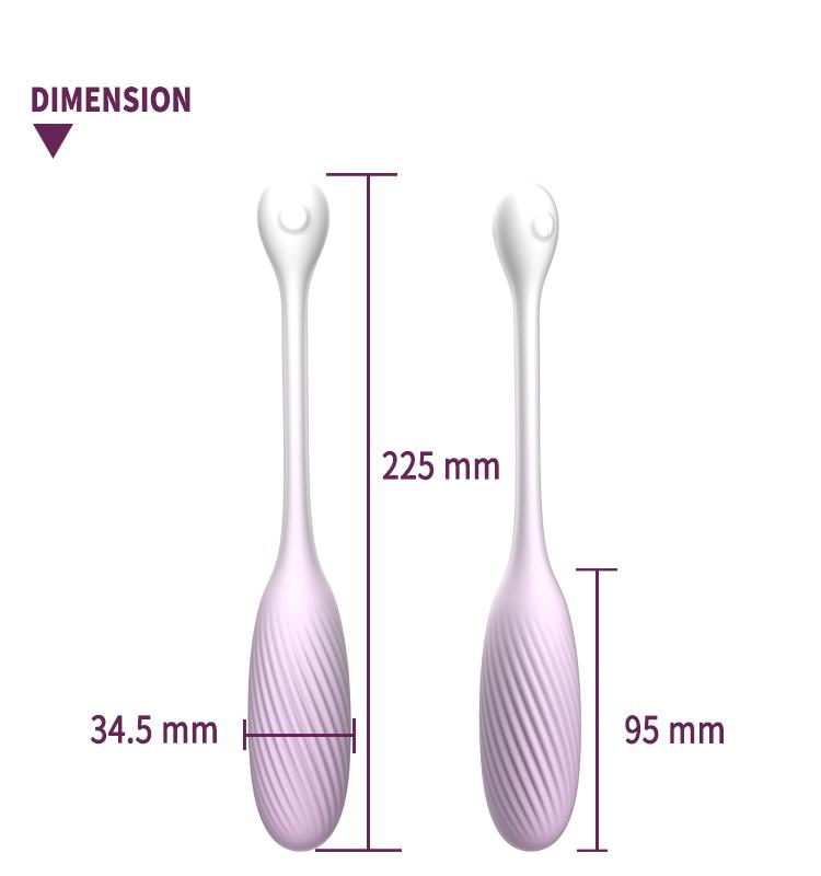 GINYA Female Vaginal Stimulation Adult Sex Toy Dual Layer Silicone Love Egg gallery image 3