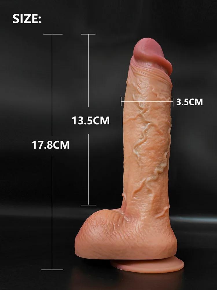 GINYA Super Realistic Liquid Silicone Dildos CH19086 gallery image 3