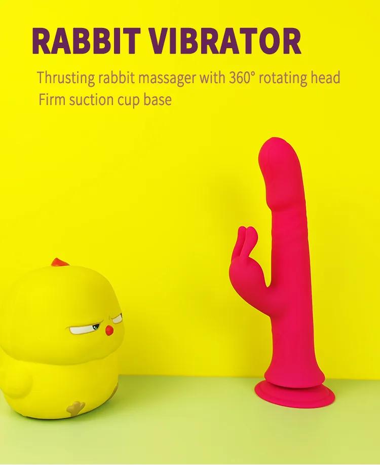 GINYA Rabbit Vibrator with Suction Cup Base CH03043 gallery image 1