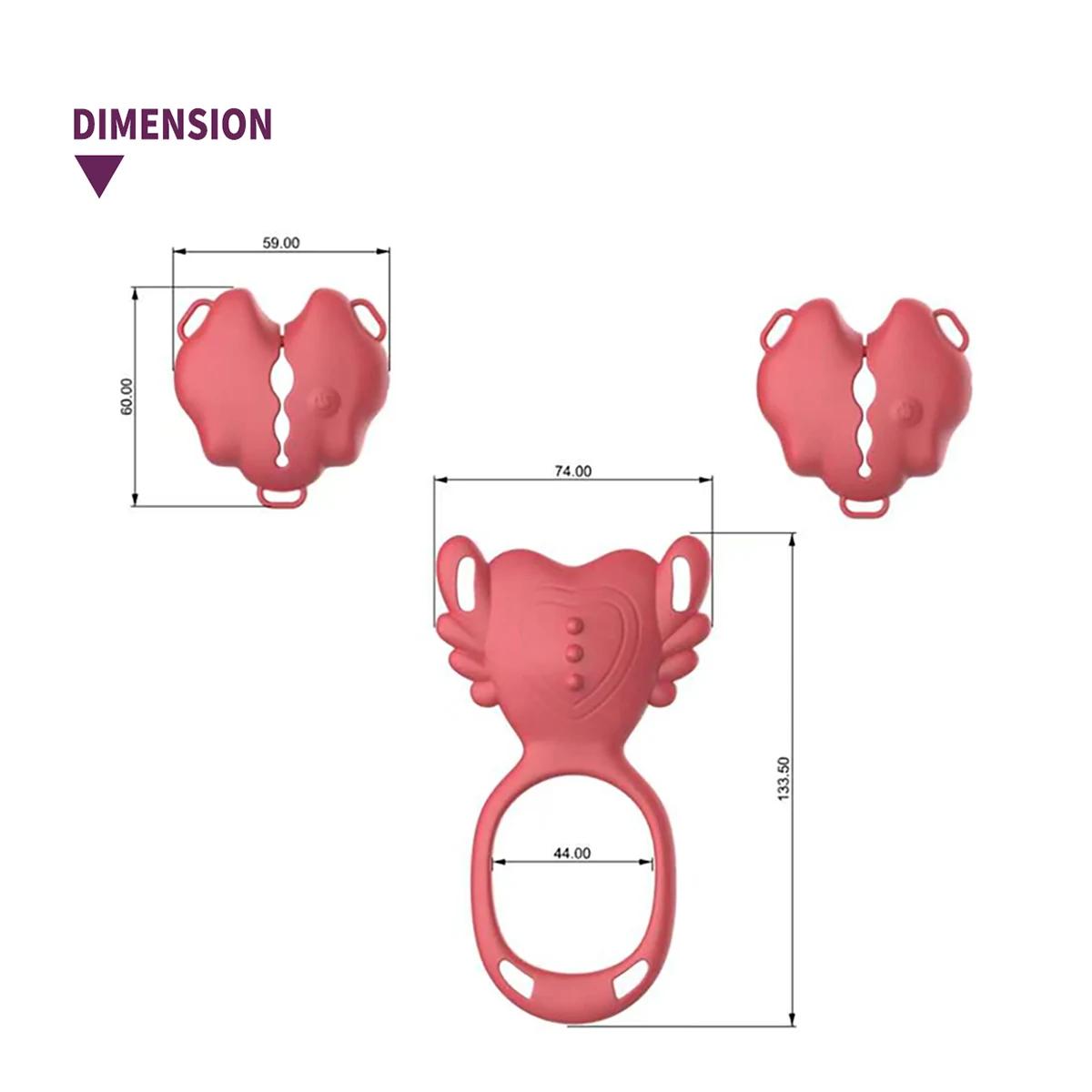 OEM/ODM Wearable Nipple Clamp and Clitoral Stimulator BDSM Sex Toy Set | GINYA CH06063 gallery image 3