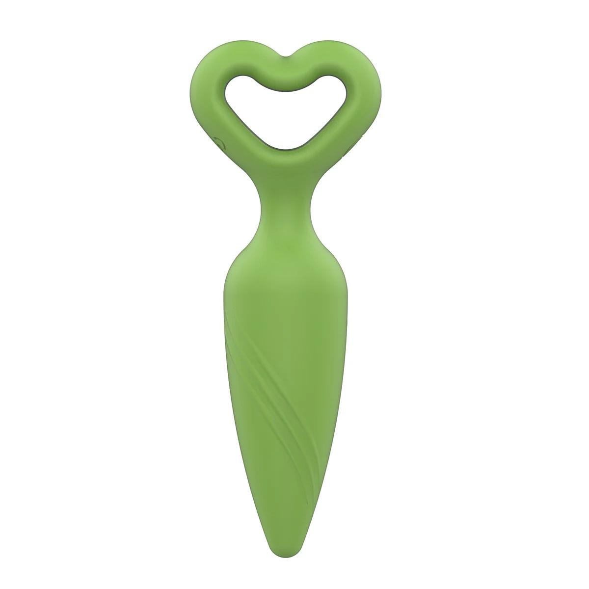 GINYA New Liquid Silicone Female Vibrating Anal Plug Vibrator Couple Adult Sex Toy main image