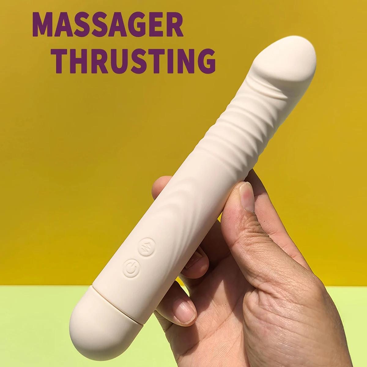 GINYA Thrusting Vibrator AV Wand with Sucker Cup Base for Personal Intimate Use gallery image 1